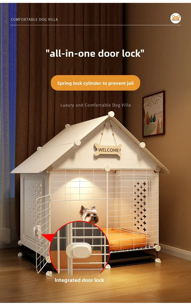 Dog cage Small dog kennel One room, one living room, one bathroom Dog villa Indoor household with toilet Bichon Teddy only
