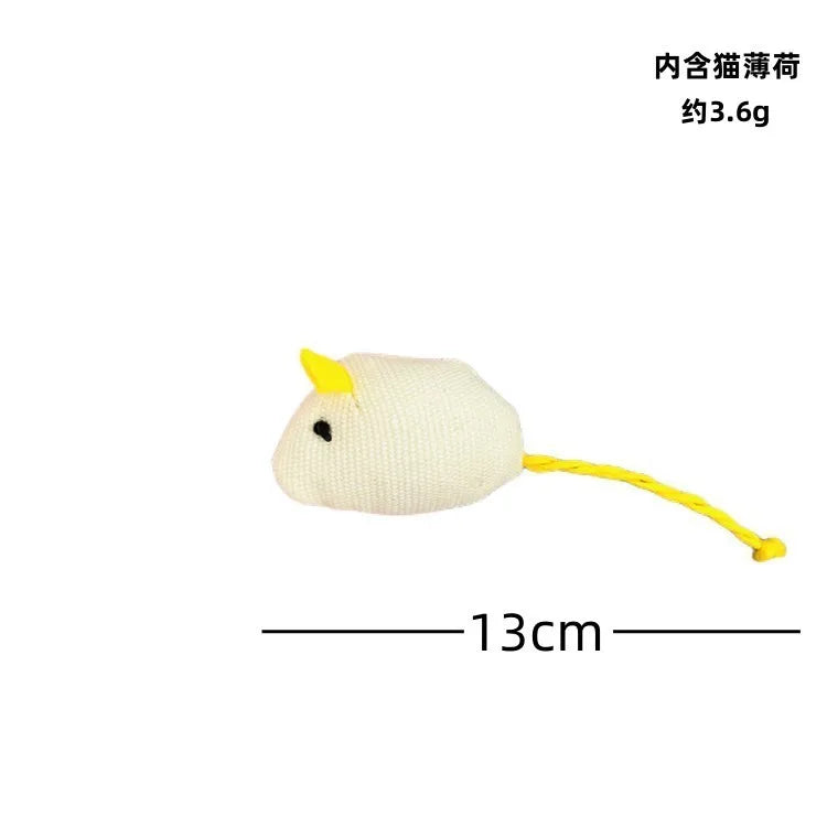 Pet Toy Mice Cats Catnip Toys Interactive Fun Plush Mouse Cat Toy For Kitten Colorful Cute Plush False Mouse Pet Cat Accessories