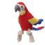 A Red Parrot-Shaped Plush Pet Funny Toy That Makes Sounds And Is Designed for Cute Dogs to Chew And Clean Their Teeth Dog Toy