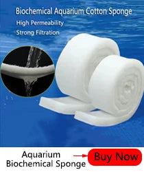 9D 9Layers Aquarium Fish Tank Filter Sponge No Glue Foam Biochemical Cotton Aquarium Filtration Accessories Bio Sponge acuarios