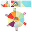 Plush Squeaky Dog Toys Interactive Chewing Squeaky Toy for Puppy Squeaky Dog Chew Toy Disc Shape Plush Dog Toys for Puppies