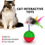 Pet Durable Colorful Feather Mimi Favorite Fur Mouse Tumbler Kitten Cat Toys Play Balls For Catch Cats Supplies 2PCS