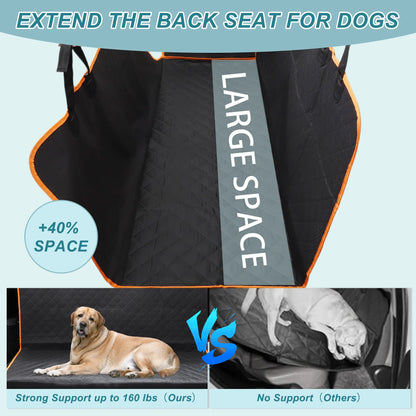 UXCELL Dog Car Seat Cover for Back Seat 600D Oxford Cloth Waterproof Pet Hammock for Car Truck SUV