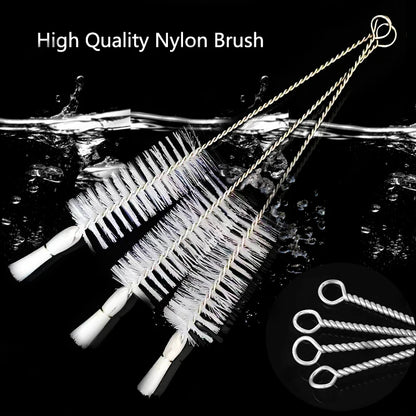 Nylon Aquarium BrushTube Pipe Filter Cleaning Brushes Stainless Steel Water Filter Hose Flexible Aquarium Cleaner Accessories
