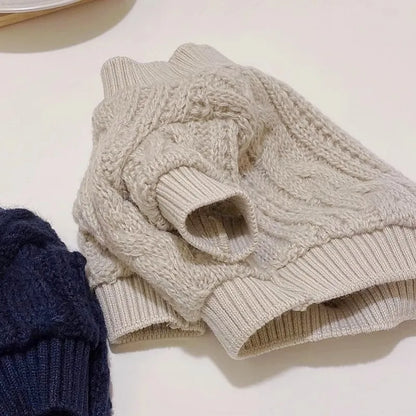 Winter Dog Sweater Pet Dog Clothes Chihuahua French Bulldog Costume Cute Dog Jersey Cat Coat Dog Overalls Puppy Knitted Sweater