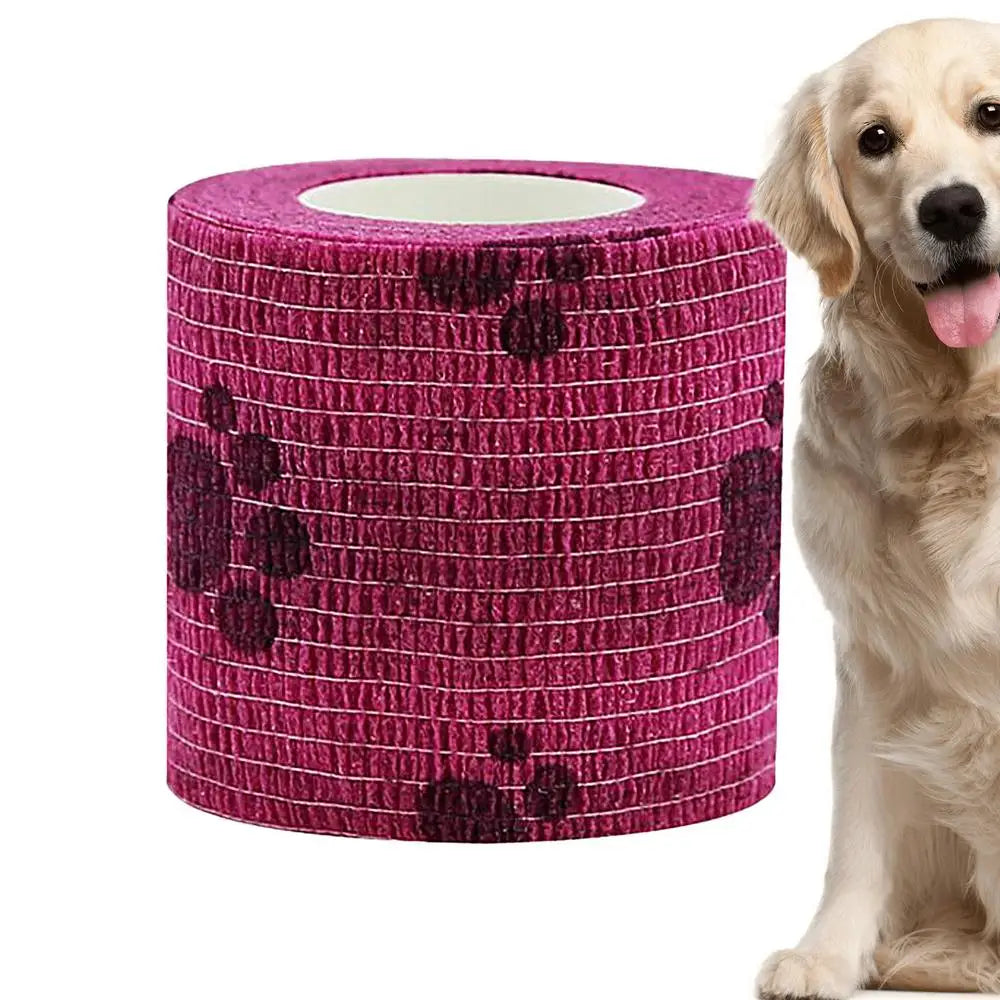 Self Adhesive Bandage Wrap Dog Bandage Shoes Pet Self Adhesive Bandage Dog Cohesive Bandage Multifunctional Pet Wound Care