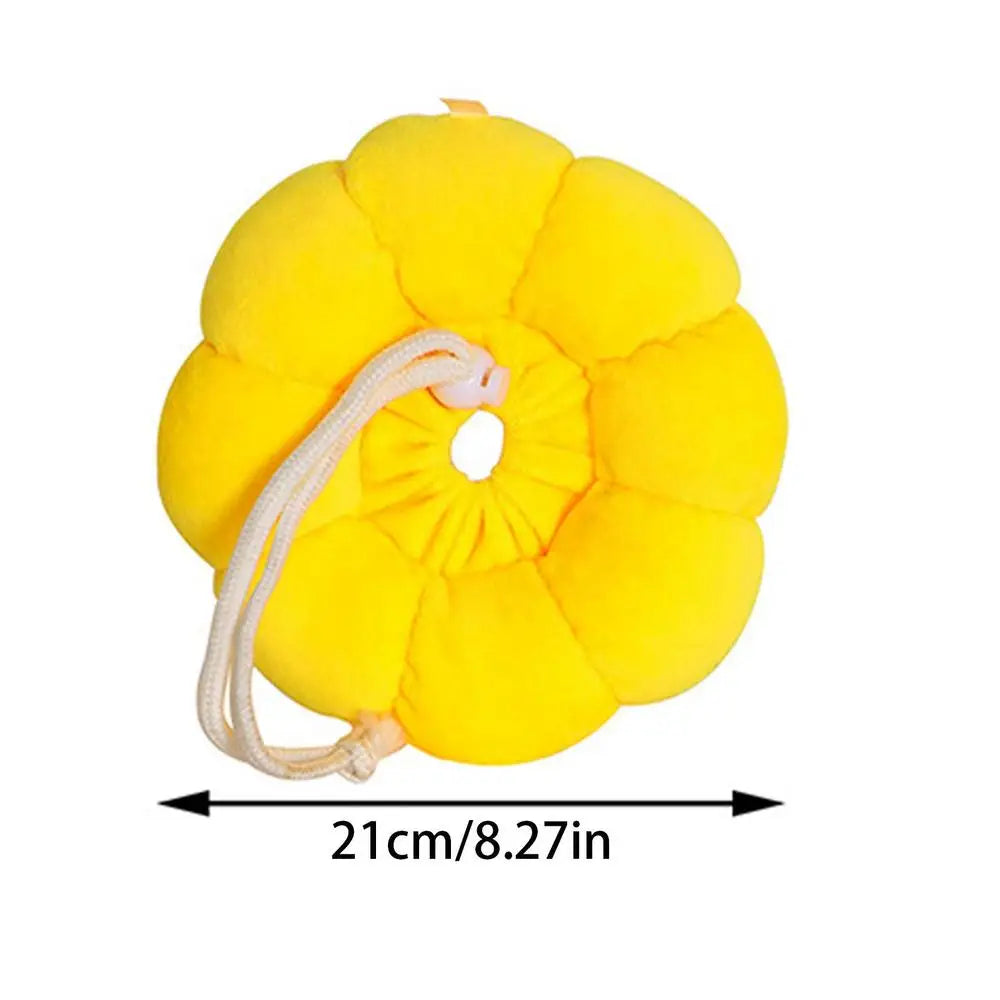 Elizabethan Collar For Cats Adjustable Cotton Sunflower Shape Collar Protective Collar For Small Cats & Dogs Cute Breathable Eli