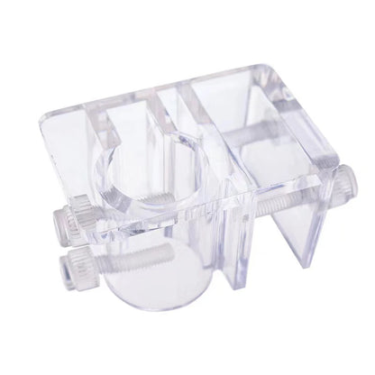 Transparent Acrylic Aquarium Bracket Holder for Scissor Tweezers Shovel Kit Water Tubes Fixed Clip Aquarium Maintenance Tools