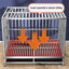 Stainless steel dog cage with partition mother and child cage square tube double cage large pet golden retriever ken