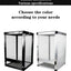 Reptile Detachable Habitat Tank Terrarium Transparent Aluminium Air Screen Cage Front Opening Door Full View Lizard Chameleon