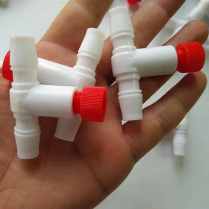 5Pcs 10mm Plastic Aquarium Connectors Three-way Fish Tank Air Water Pump Connector Control Valve Air Pipe Tube Accessory New