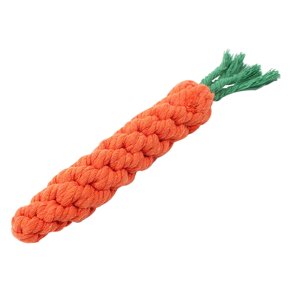 Pet Dog Toys Cartoon Animal Dog Chew Toys Durable Braided Bite Resistant Puppy Molar Cleaning Teeth Cotton Rope Toy