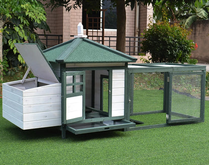 Wooden Chicken Coops Are Sheltered From Wind and Rain, Spacious and Easy To Clean, Suitable for Most of The Poultry