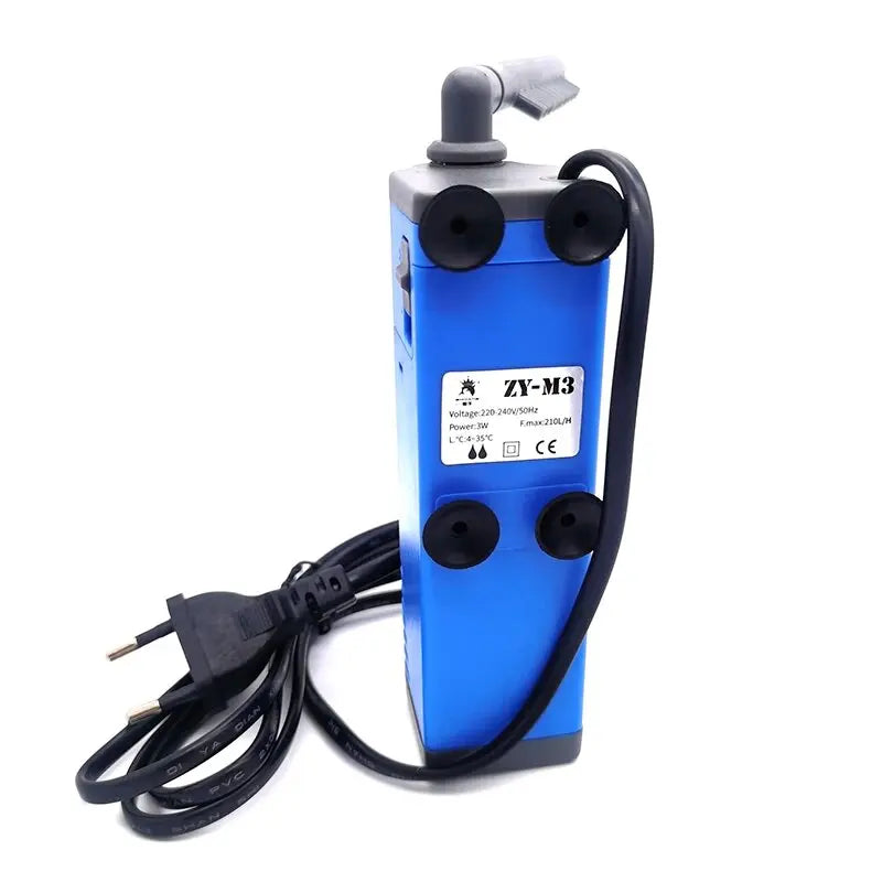 220V Aquarium Fish Tank Built-in Filter Aeration Water Purifier Internal Submersible Pump Oxygenation Filter Pump For Fish 3W