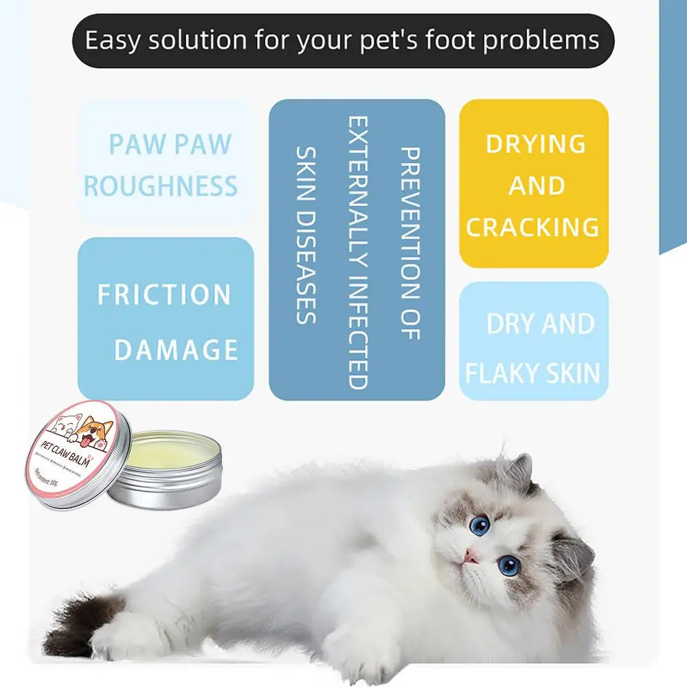Dog Nose And Paw Balm Dog Paw Cream Cats Dogs Paw Protector Cream Pet Feet Moisturizer Pet Crack Feet Repair Pet Accessories