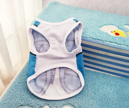 Wholesale Small Pet Dog Clothes Vest Down Jacket Cartoon Cute Chihuahua Tshirt Puppy Yorkshire Terrier Puppy Bulldog Ropa Perro