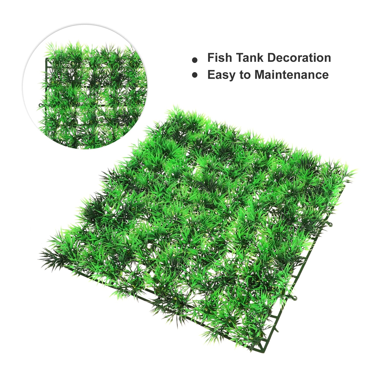 UXCELL Aquarium Artificial Plastic Lawn Water Weeds Ornament Grass for Fish Tank Landscape Plants Decoration Accessories