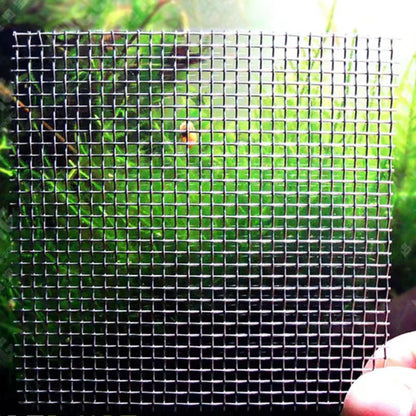 2PCs Stainless Steel Wire Mesh Pad Aquarium Fish Tank Decoration Plants Moss Net Decor 8x8 cm Fish Aquarium Decor Accessories