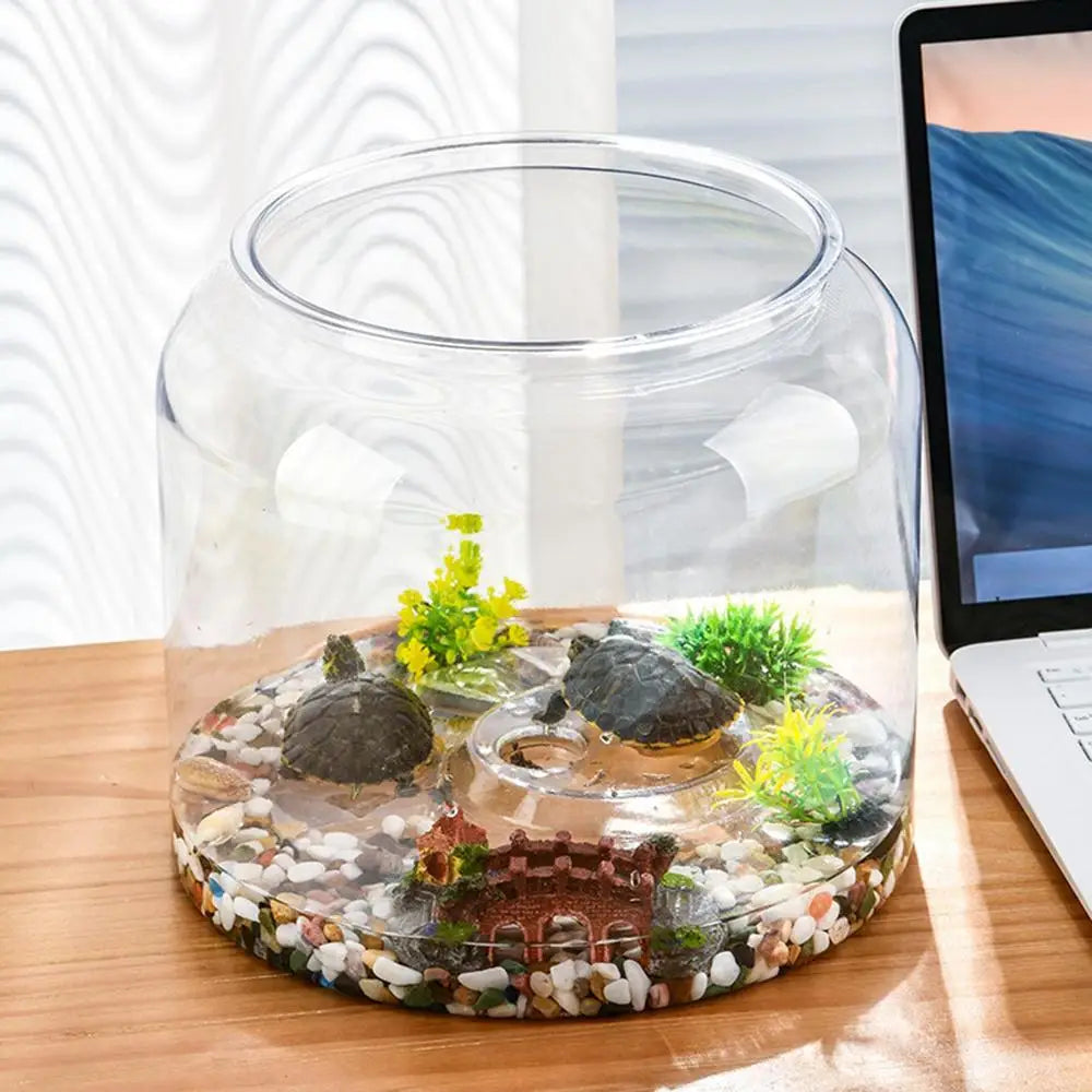 Large Turtle Tank Transparent Turtle Aquarium Turtle Tank With Lid Turtle Terrarium Tortoise Enclosure With Removable Cover