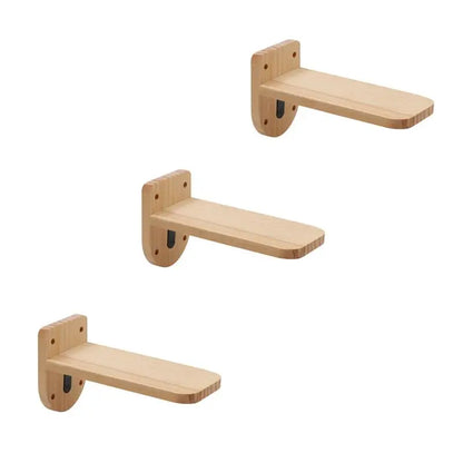 3Pcs Cat Mounted Wooden Cat Jumping Platform Climbing Ladder Shelves Cat Wall for Kitty Perch and Playing