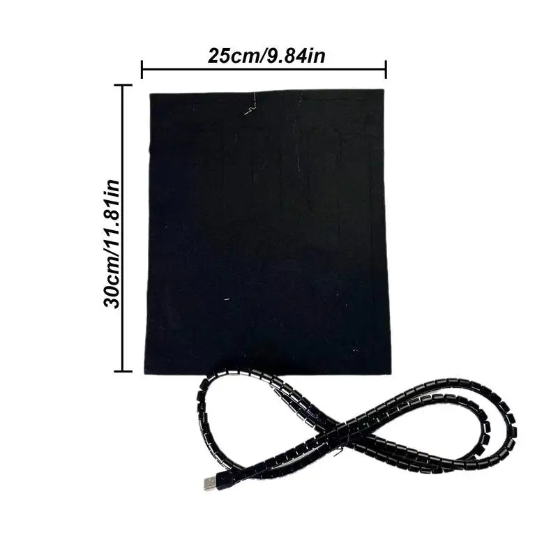 Reptile Heat Pad USB Dog Warming Heating Mat Waterproof Terrarium Heating Equipment 9.8x11.8 Inches Terrarium Pet Warmer Pad