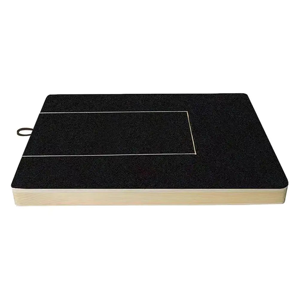 Dog Nail Scratch Board Adjustable Wooden Scratching Board with Built-in Treat Box Dog Nail File Board Self Scratcher Toy