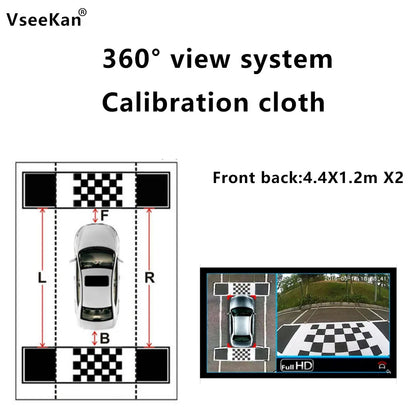 1080P 360° Panoramic Camera  HD Rear / Front / Left / Right 3D 360 Bird View Panoramic Accessories For Car Android Radio