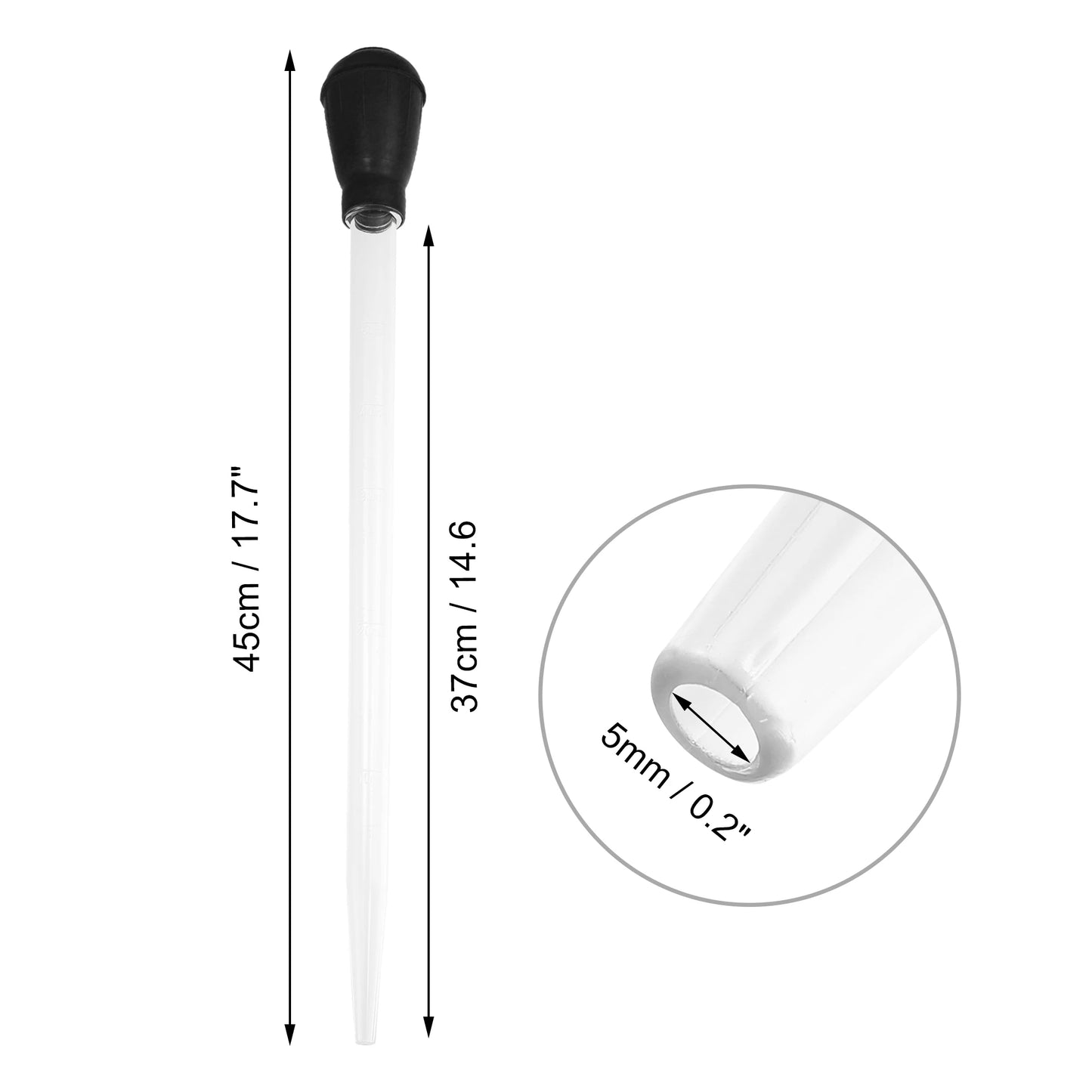 UXCELL Fish Tank Siphon Vacuum Cleaner Pet Feeding Tools Parts Set Aquarium Water Changer Lengthen Pipettes Cleaning Accessories