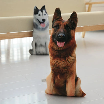 50cm Cute Lifelike 3D Cat Dog Plush Toys Stuffed Soft Animal Doll Simulation Sleep Pillow Sofa Cushion Home Decor Gift