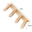Cat Climbing Shelf Furniture Wall Mounted Cat Hammock and Wooden Stairway with Scratching Post for Cats Indoor Playing and Rest