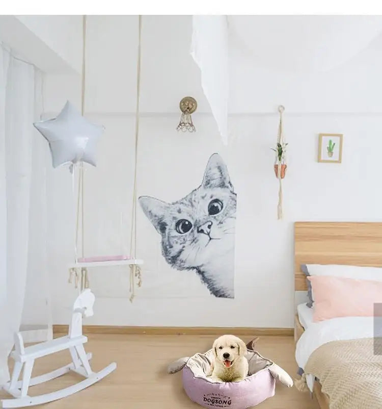 nk0 rabbit ear kennel keeps warm in winter removable and washable teddy cat litter pet dog supplies thermal supplies pet litter