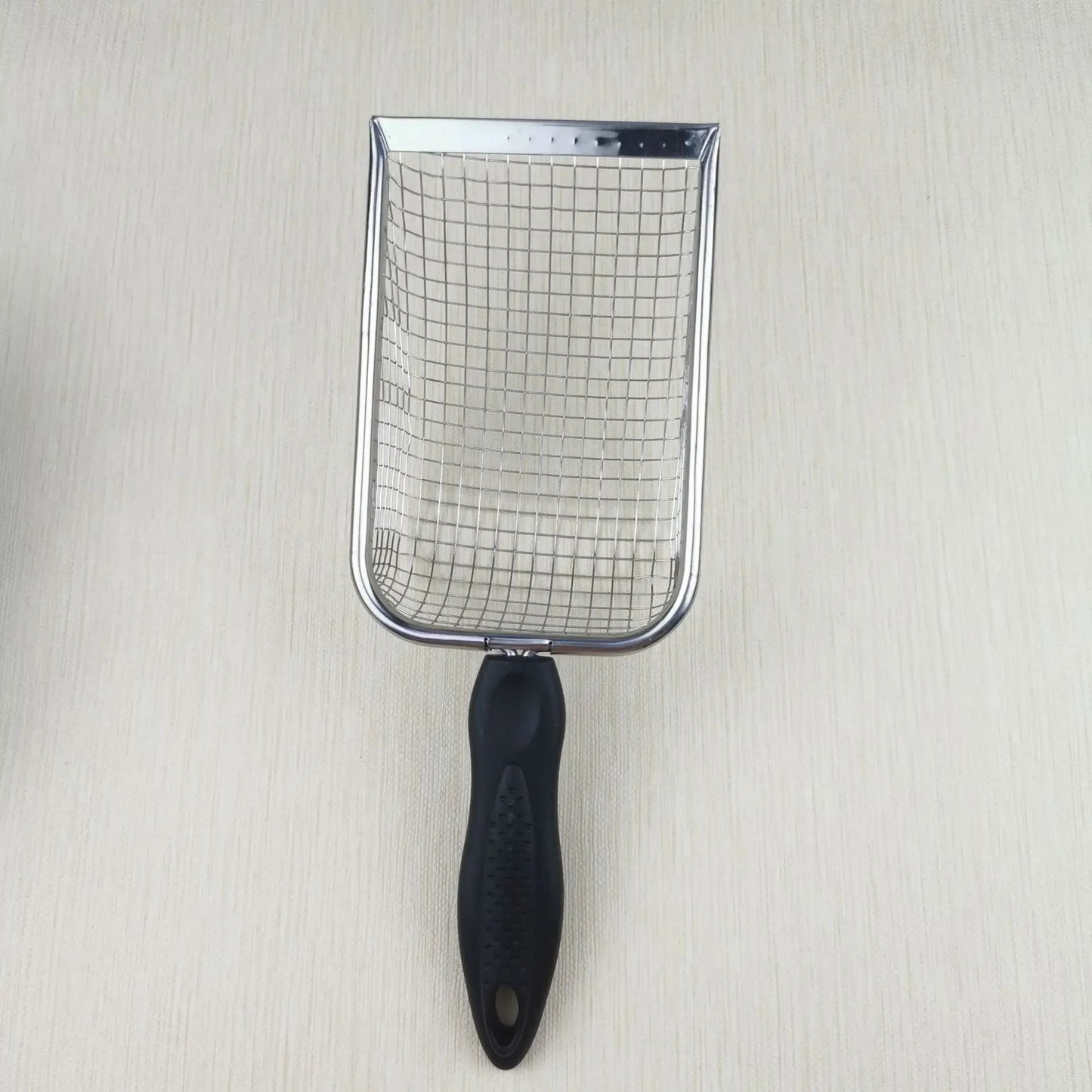 Cat Litter Shovel Stainless Steel Reptile Sand Substrate Shovel Clean Up Feces Fine Mesh Sifter for Bedding Cat Litter Scoop