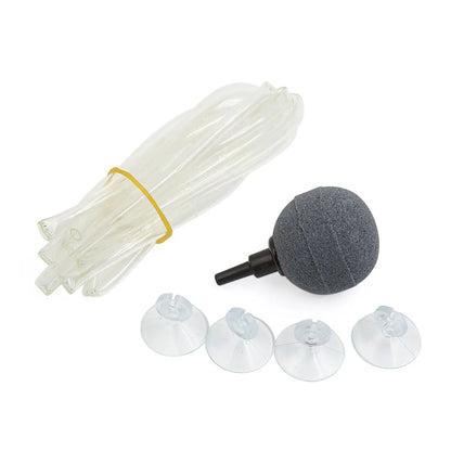 UXCELL Air Pump Sand Stone Set Aquarium Oxygen Parts Air Stone Bubble Fish Tank Aerator Ball Shaped Mineral Bubble Accessories