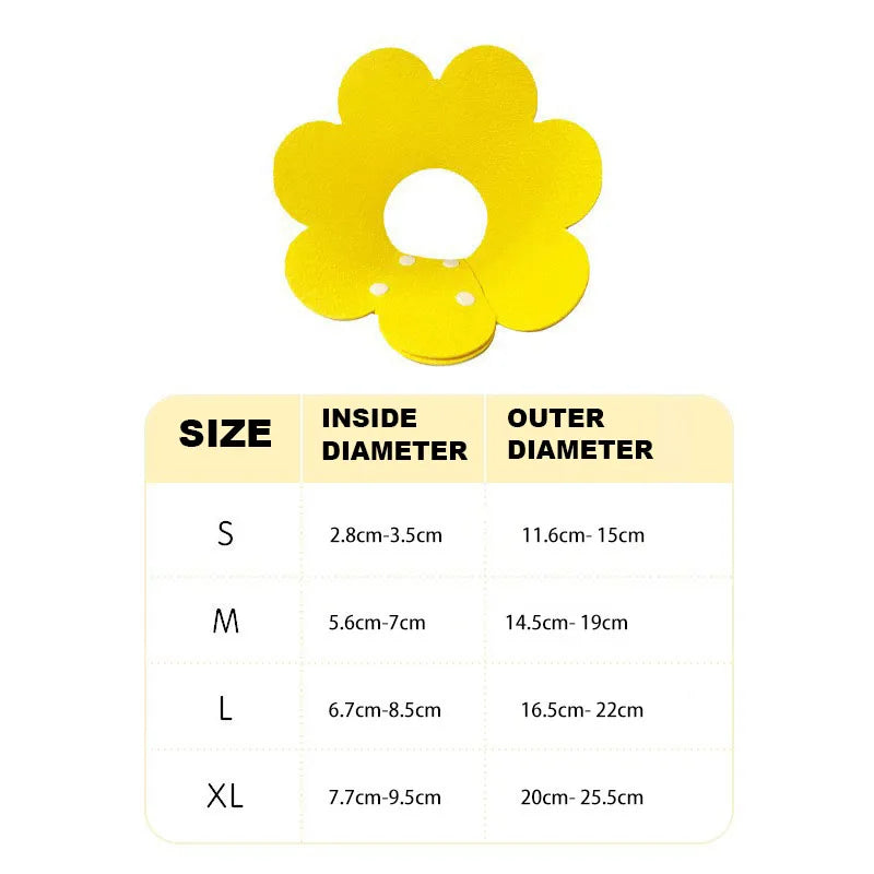 Cat Cone Collar Yellow Soft to Stop Licking, Cat Recovery Collar for Small Large Cats,Collar for Small Dogs Teddy Dog, Cat Neck