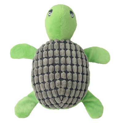 Dog Plush Toy Products Plush Filled Turtle With Rattling Paper Squeaking Marine Animal Pet Dog Toys Fleece Squeak Toys