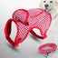 Houndstooth Small Vest PetDog Backpack Harness With Pocket Leash Lead Set Outdoor Pet Collar Walking Puppies Cats Carrier Bags