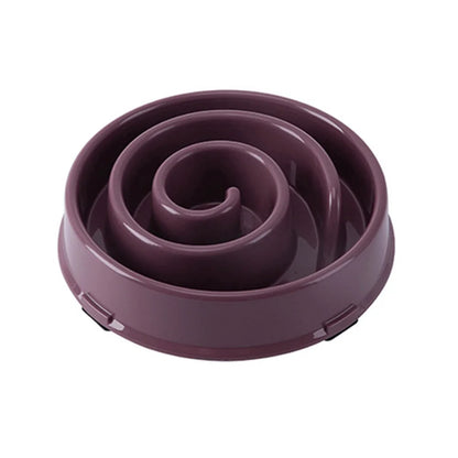 Slow Feeder Dog Bowls Slow Eating Pet Bowls Puzzle Anti-Gulping Interactive Bloat Durable Preventing Choking Healthy Dogs Bowl