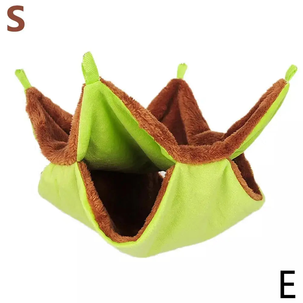 Sugar Hammock Double-layer Design Winter Warm Small Pet Hanging Sleeping Bag Honeybird Comfort Cotton Hand-woven Resting