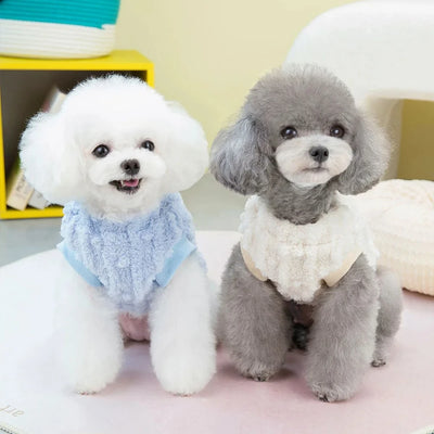 Soft Fleece Pet Dogs Clothes For Small Medium Dogs Winter Warm Puppy Cat Vest Chihuahua Jacket Teddy Yorkie Sweater Clothes