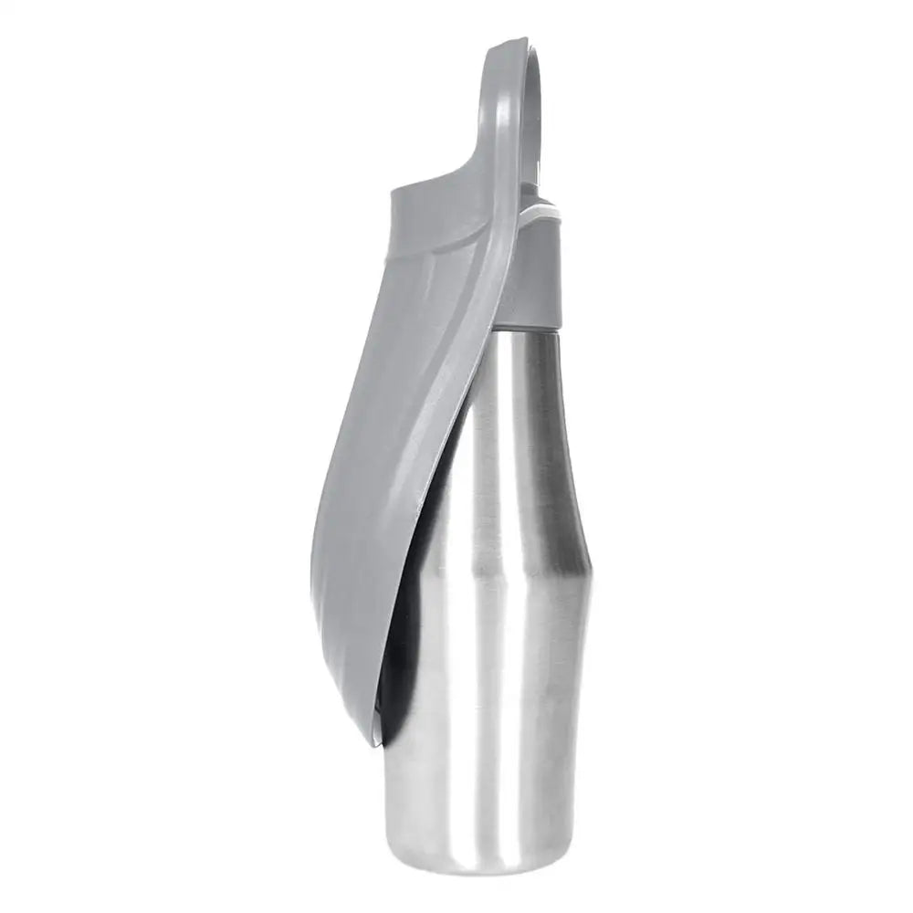 Portable Water Bottle For Dogs 27oz Stainless Steel Travel Water Dispenser Pet Accessories 2 In 1 Dog Water Bowl For Most Sizes