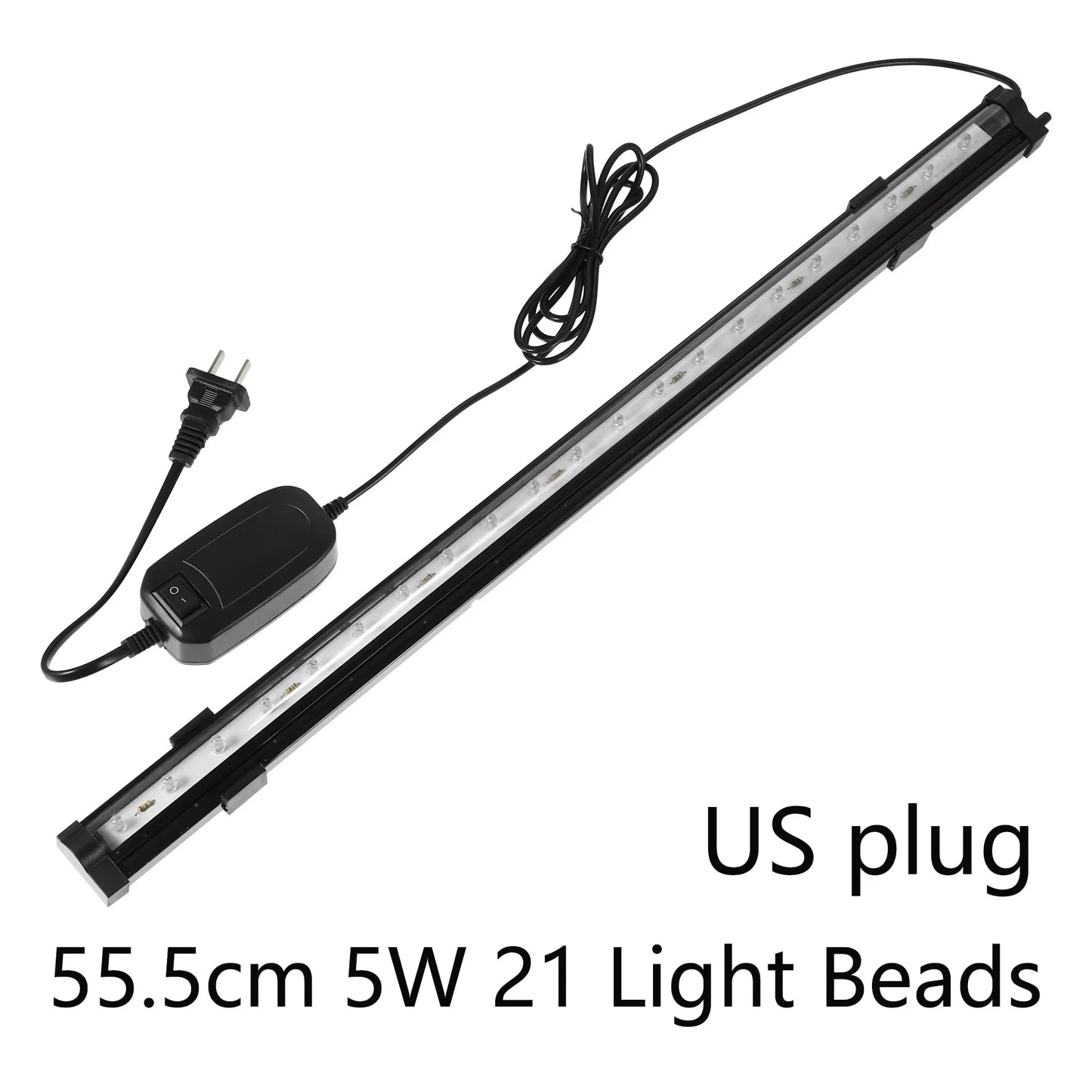 UXCELL 76.5-116CM Aquarium LED Light Full Spectrum Fish Tank 27-36 Light Beads Decor Colorful Lighting Lamp Plant Grow Tools