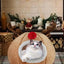 Christmas Winter Cat Cave Bed Dog Tent Christmas Reindeer Tent Washable Removable Cushion for Indoor Small Dogs And Cats