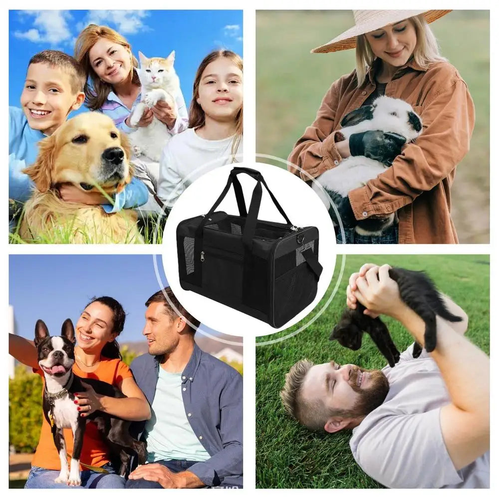 Animal Carriers For Cats Adjustable Cat Carrier Soft Dog Crate Cat Accessories Animal Carriers Travel Oxford Cloth 2 Ways For