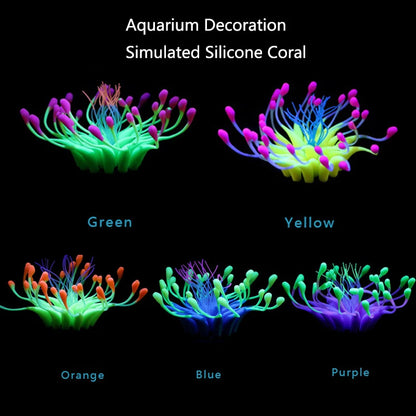 Artificial Underwater SiliconeCoral Aquarium Fish Tank Simulation Decoration Aquarium Backgrounds Plants Water Flower Beautiful