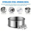Crate Water Bowl Stainless Steel Dog Crate Hang Water and Food Bowls Feeder Dish for Dogs & Cats for Dry and Wet Foods Pet Cage