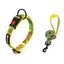 Adjustable Pet Dog Collars Color Graffiti Soft Cotton Leash Accessories Walking Exercise Safety French Bulldog Puppy Chain
