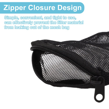 UXCELL Aquarium Filter Media Bags Fine Zipper Mesh Filter Bags for Fresh Saltwater Tanks Reusable Fish Tank Filter