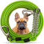 Dog Tie Out Cable Leash with Spring, Double-Headed Steel Wire Rope, Outdoor Dogs Straps, Running Rope for Small Big Dogs