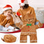 Cute Gingerbread Man Pet Costume Christmas Atmosphere Creative Puppy Hoodie Soft And Comfortable Cotton Kitten Clothes 30cm
