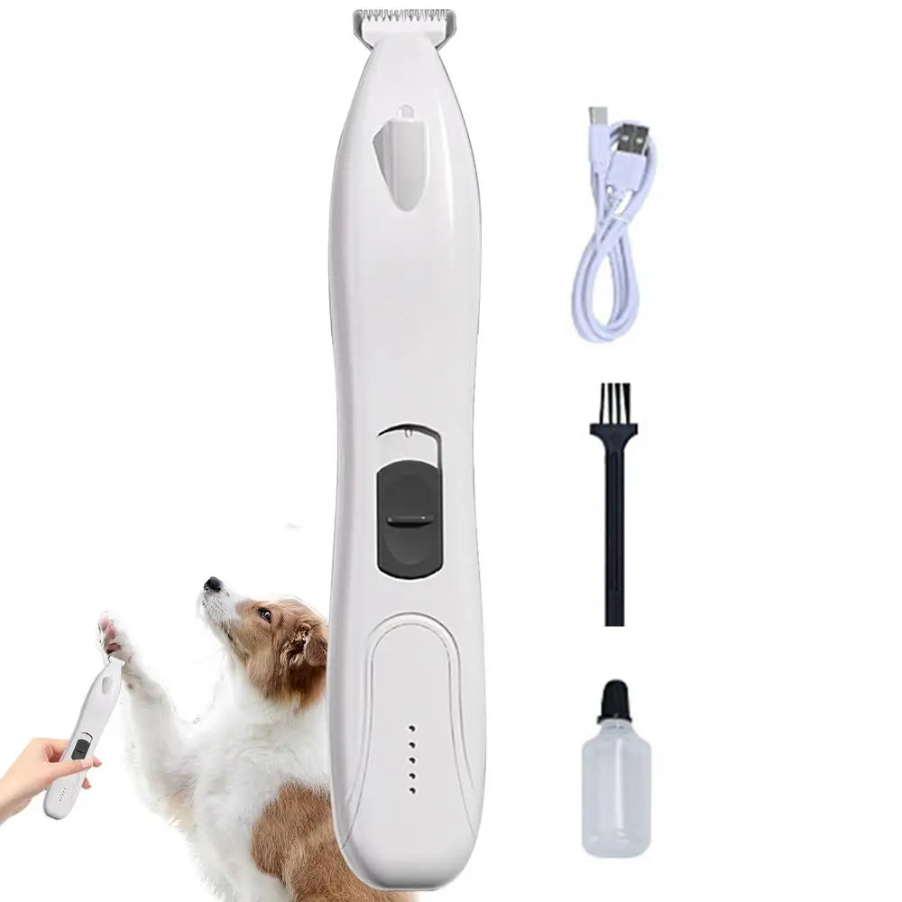 Rechargeable Dog Paw Trimmer Dog Paw Grooming Low Noise Cordless Dog Grooming Kit 2 Speed Pet Hair Shaver For Paws Beauty Tool